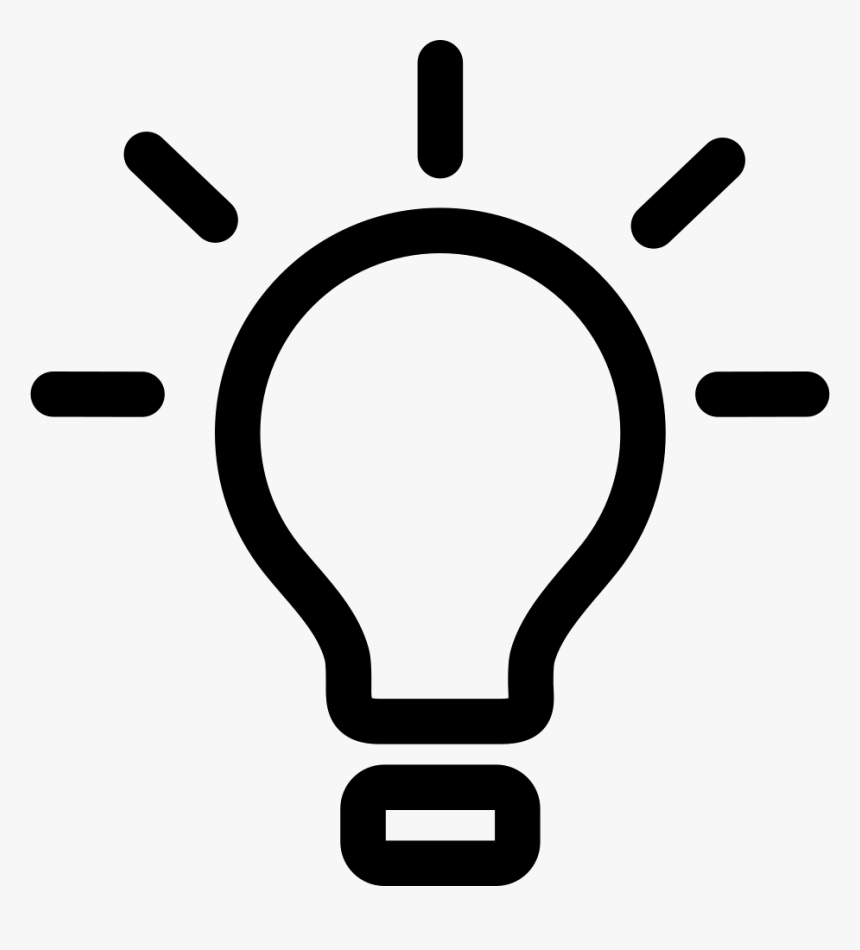 Lightbulb - Lightbulb Icon Png, Transparent Png