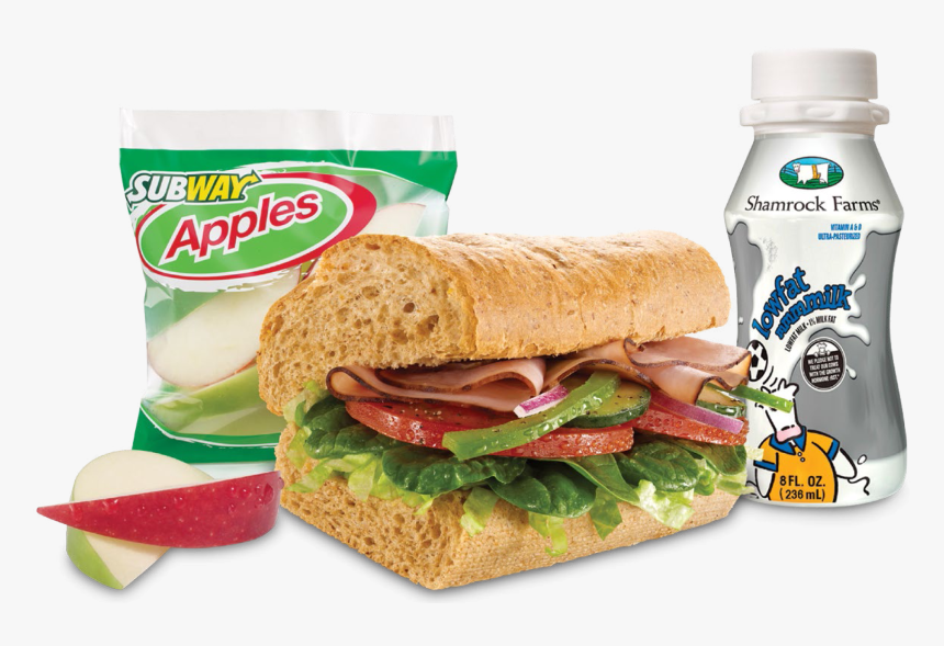 Transparent Sandwich Clipart Png - Subway Turkey Sandwich Meal, Png Download