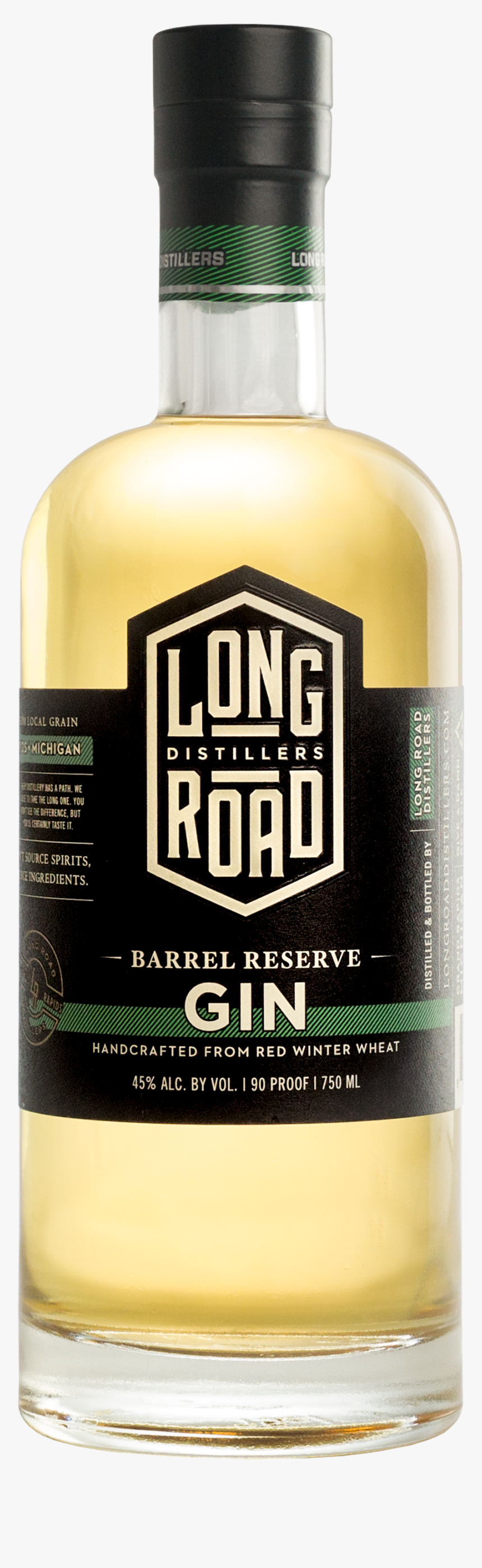 Barrel Reserve Gin Long Road Distillers - Glass Bottle, HD Png Download
