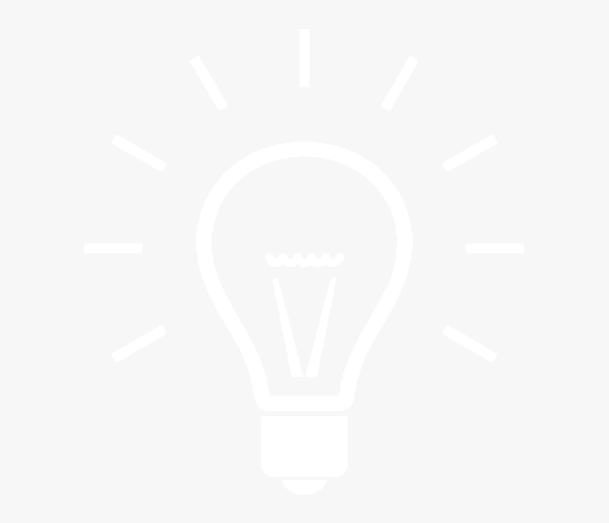 Simple Light Bulb Graphic White - Johns Hopkins Logo White, HD Png Download
