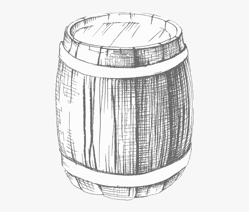 Transparent Bourbon Barrel Clipart - Pipas De Vinho Desenho, HD Png Download