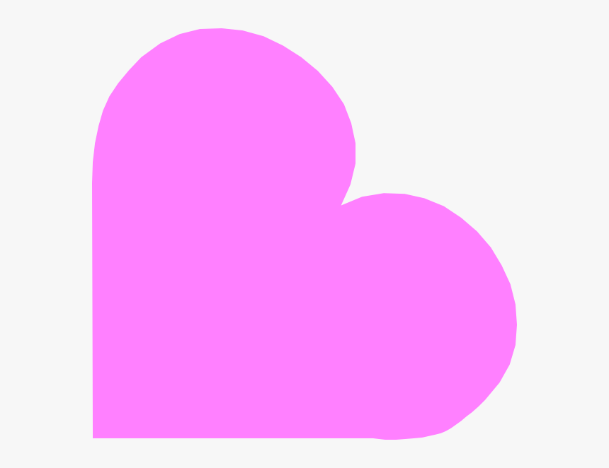 Purple Heart Svg Clip Arts - Cartoon Heart Purple, HD Png Download