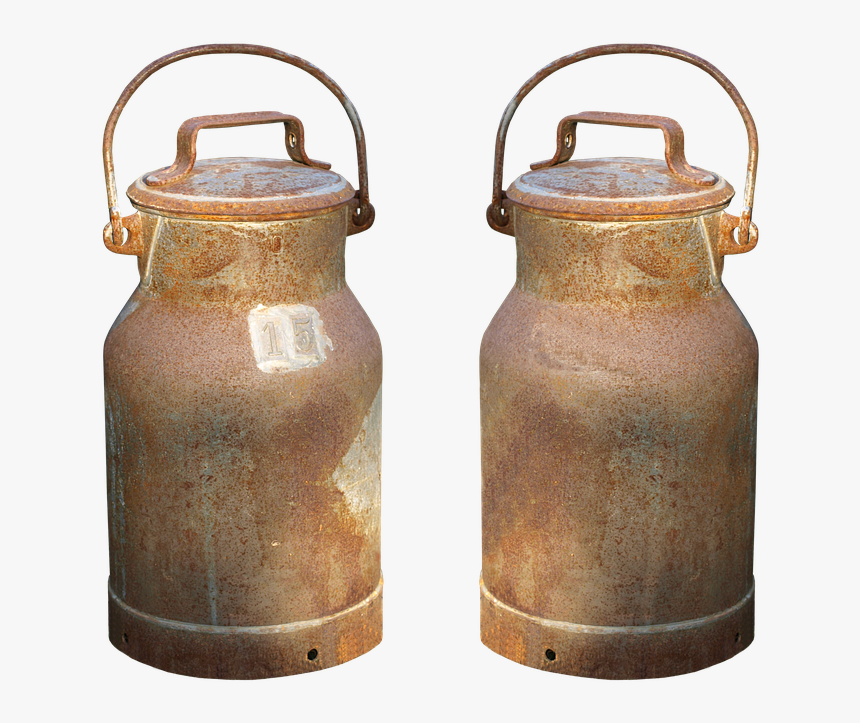 Milk Can, Pot, Milk, Old, Aluminium, Started, Png - Old Milk Can Png, Transparent Png