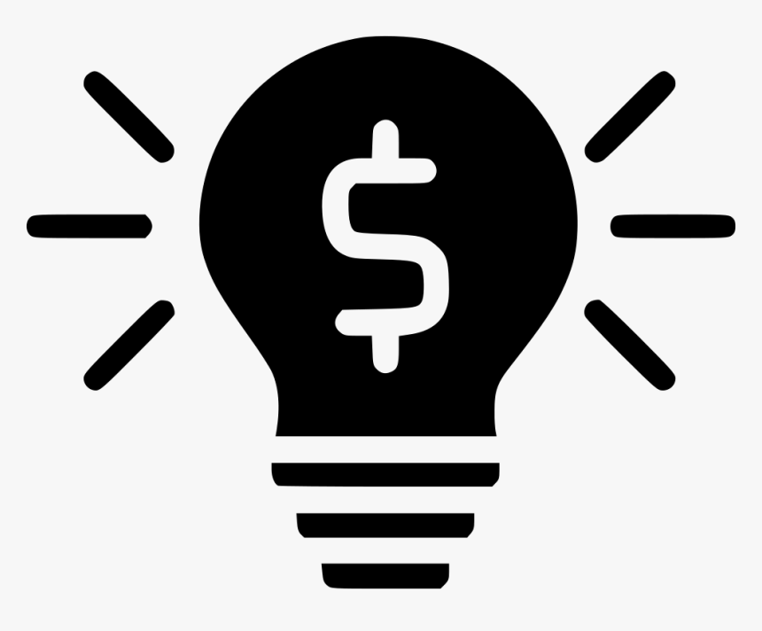 Illuminated Lightbulb Finance - Sign, HD Png Download