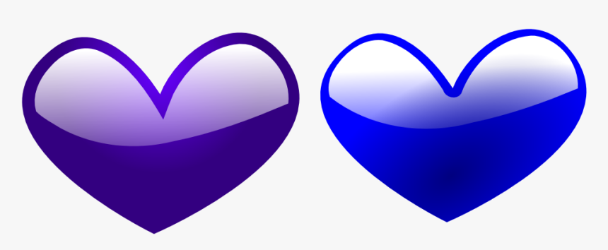 Another Heart Marriage Equality I Support Love Red - Blue Heart And Purple Heart, HD Png Download