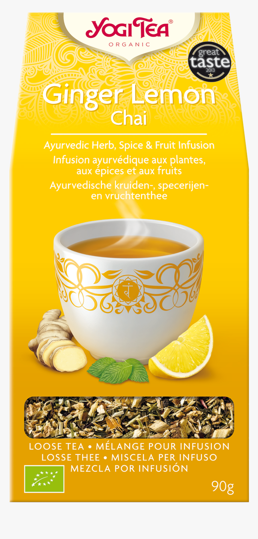 Yogi Loose Tea Ginger Lemon Chai 90, HD Png Download