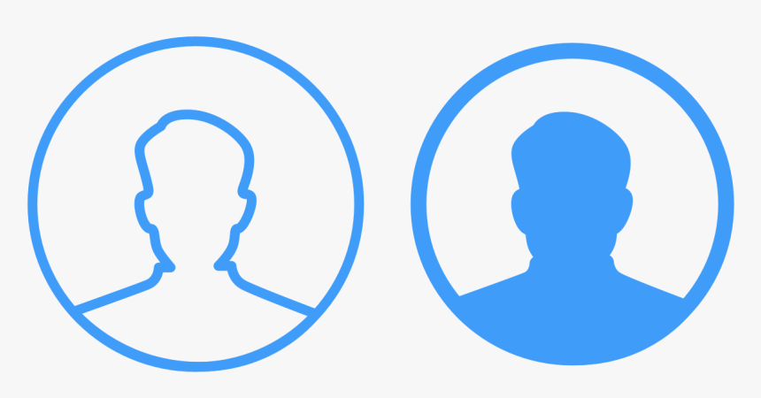 Profile Icons Ux Vector Logo Illustration Ui App Profile - Profile Icon Png Blue, Transparent Png