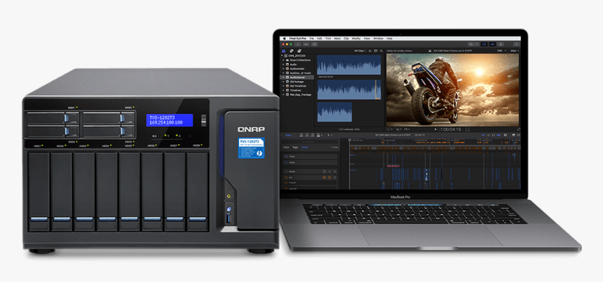 Qnap Thunderbolt 3 Nas Helps You Save Time Yet Accomplish - Nas Qnap Thunderbolt 3 For Mac, HD Png Download