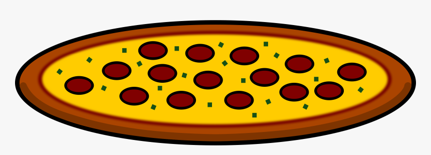 Pepperoni Pizza With Slice Vector - Clipart Pizza, HD Png Download
