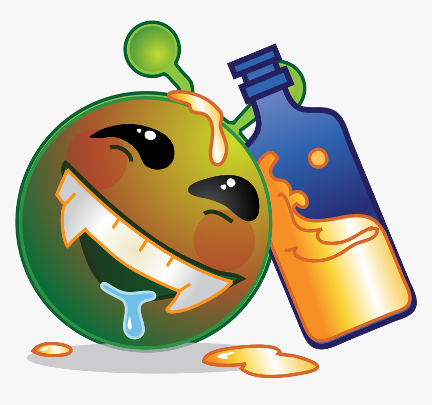 Drunk Smiley Png, Transparent Png