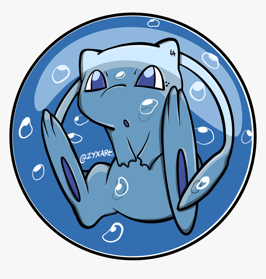 Image Of Mew Print & Sticker - Illustration, HD Png Download