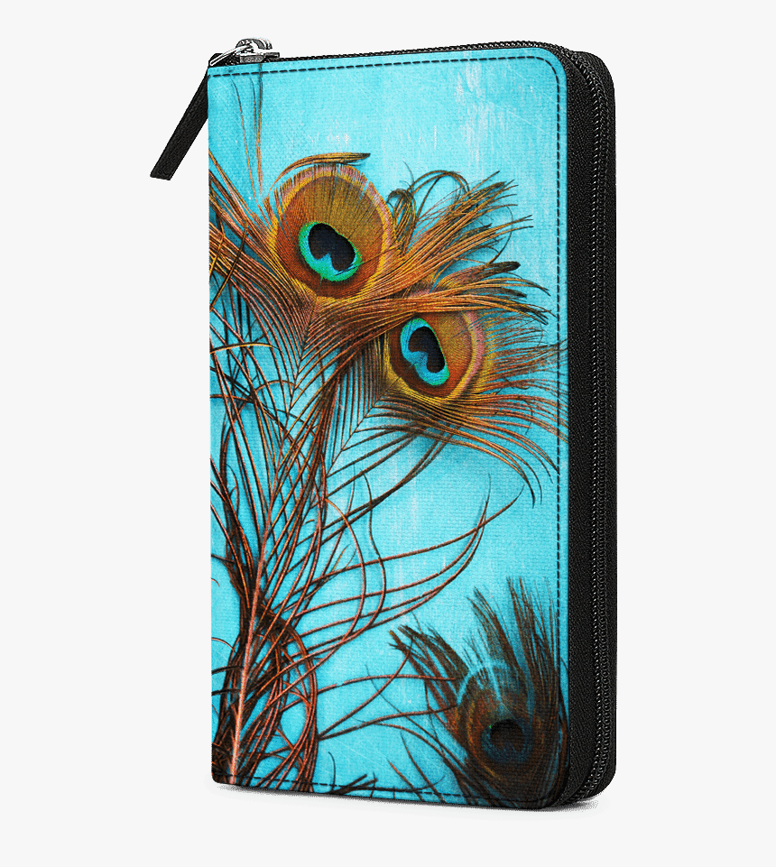 Dailyobjects 3 Peacock Feathers Travel Organiser Passport - Cover For Redmi Note 5 Pro Peacock Feathers, HD Png Download