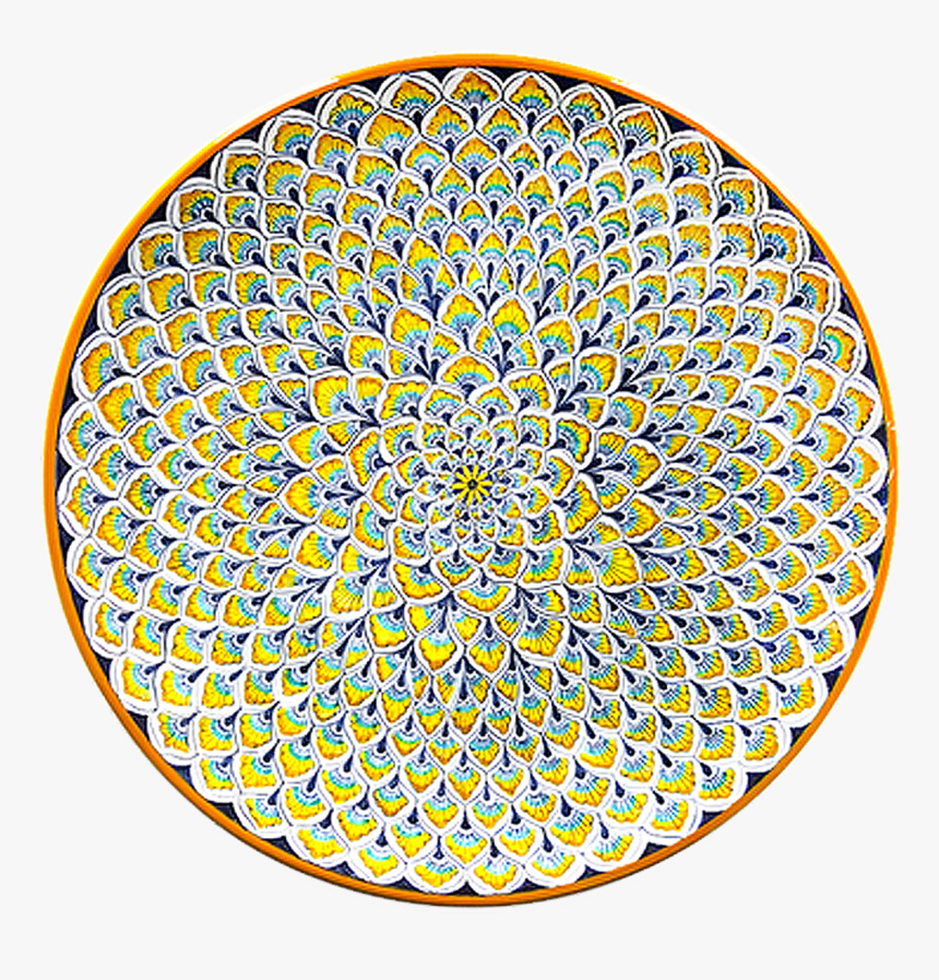 Peacock Feather Orange - Circle, HD Png Download