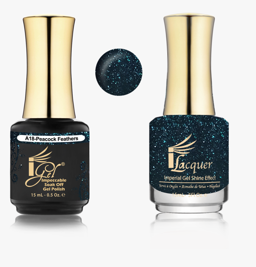 A18 Peacock Feathers - Igel A4 Nail Polish, HD Png Download