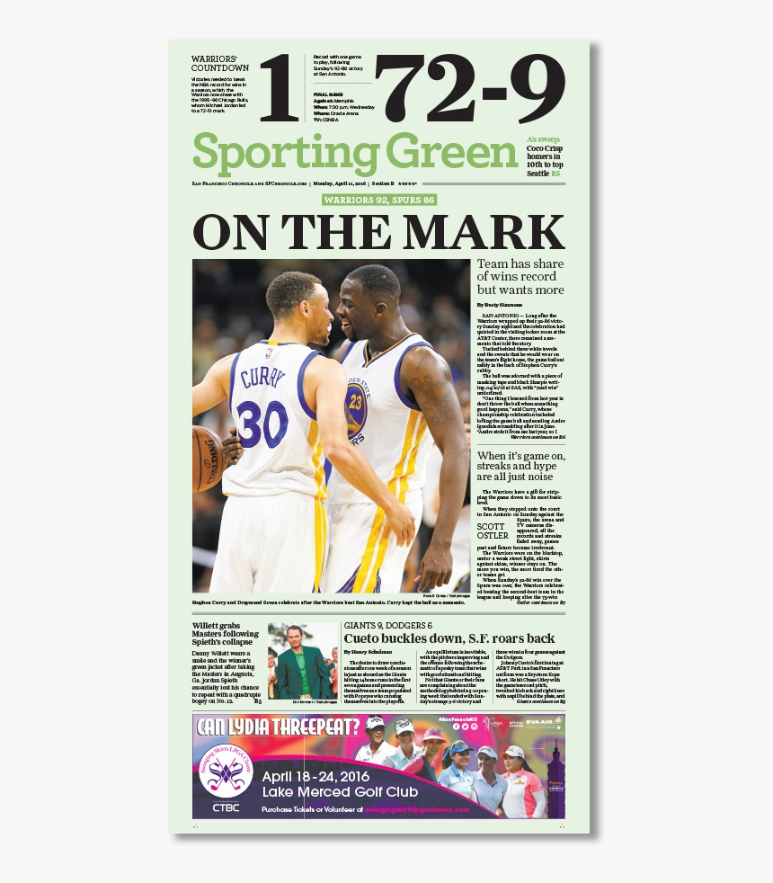 Golden State Warriors On The Mark - Flyer, HD Png Download