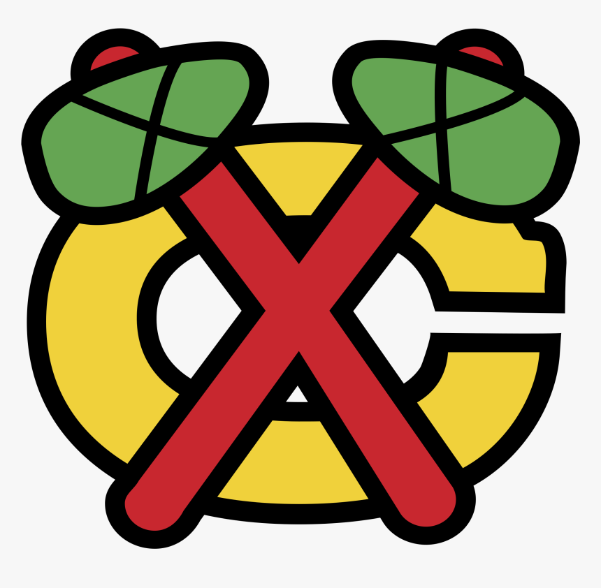 White Chicago Blackhawks Logo, HD Png Download