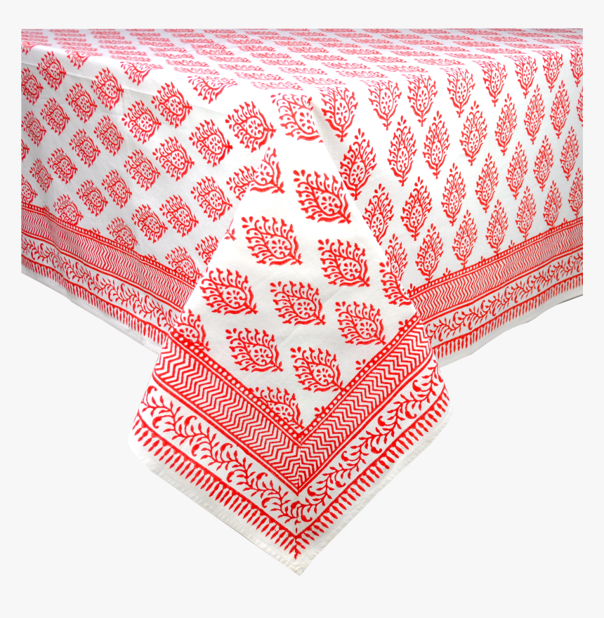 Transparent Table Cloth Png - Indian Block Print Tablecloth, Png Download