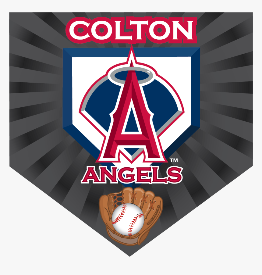 Angels Home Plate Individual Team Pennant - Los Angeles Angels Logo, HD Png Download