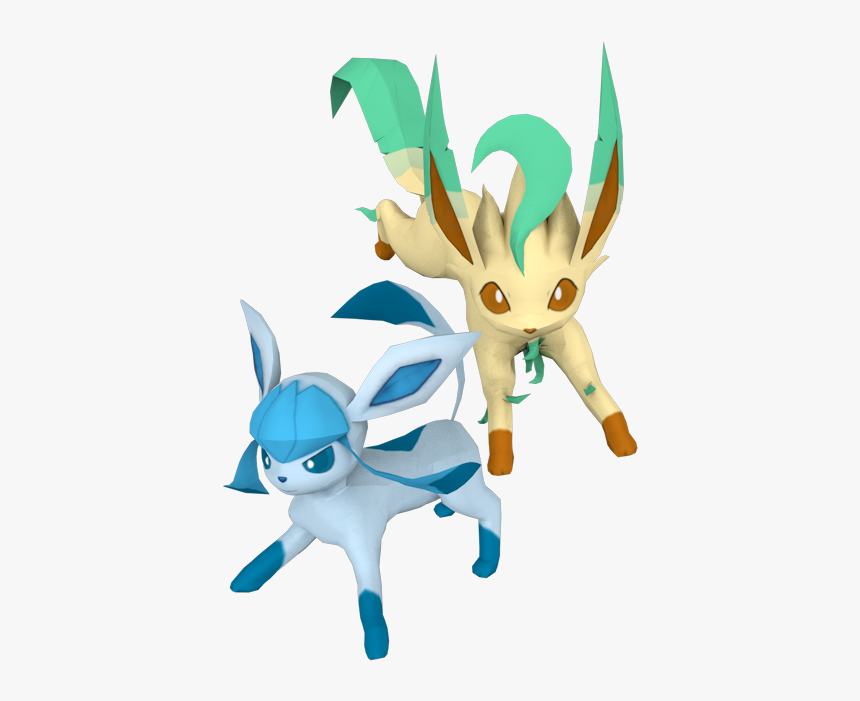 Download Zip Archive - Leafeon And Glaceon Figures, HD Png Download