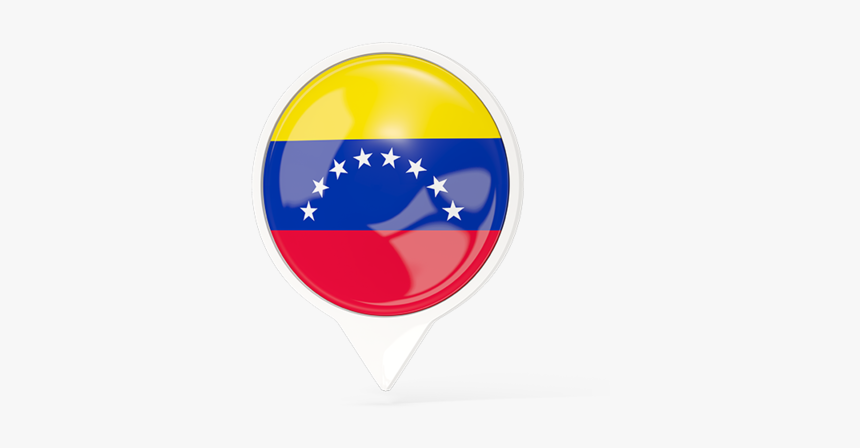 White Pointer With Flag - Bandera Logo Redondo Venezuela, HD Png Download