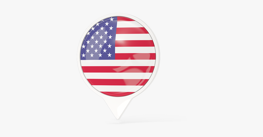 White Pointer With Flag - United States, HD Png Download