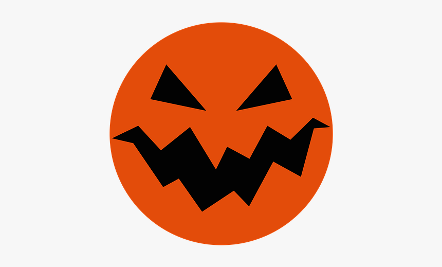 Halloween, Pumpkin, Smile, Evil, Vicious, Autumn - Circle Jack O Lantern, HD Png Download