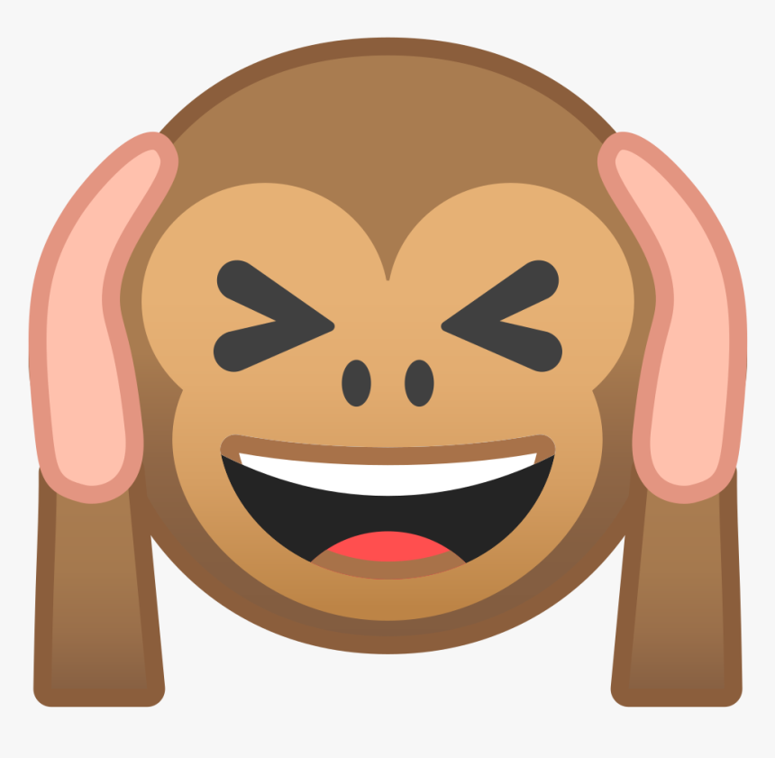 Hear No Evil Monkey Icon - Emoji Affe Ohren Zu, HD Png Download