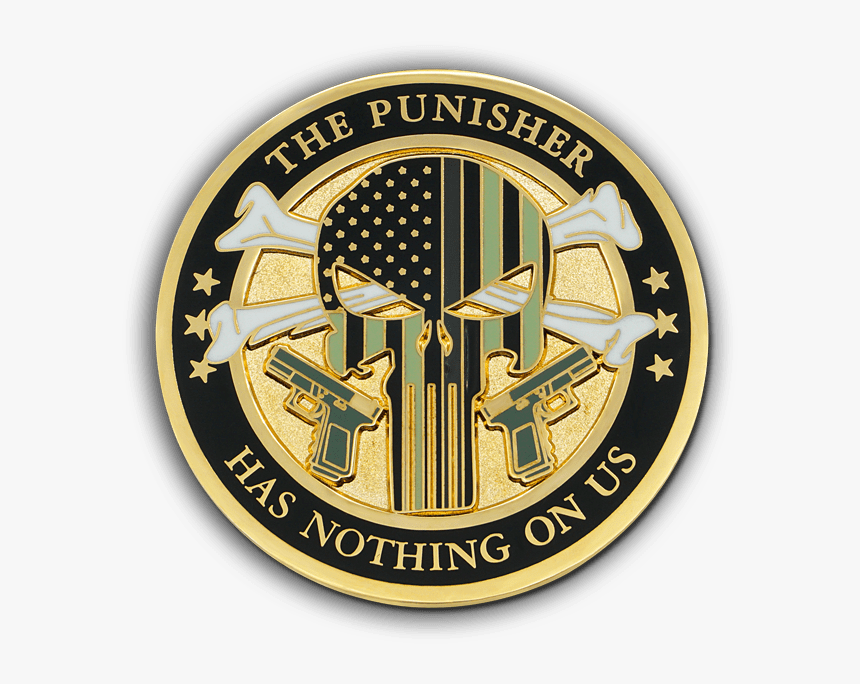 Cdc The Punisher Challenge Coin - Fulton County Transit Authority, HD Png Download