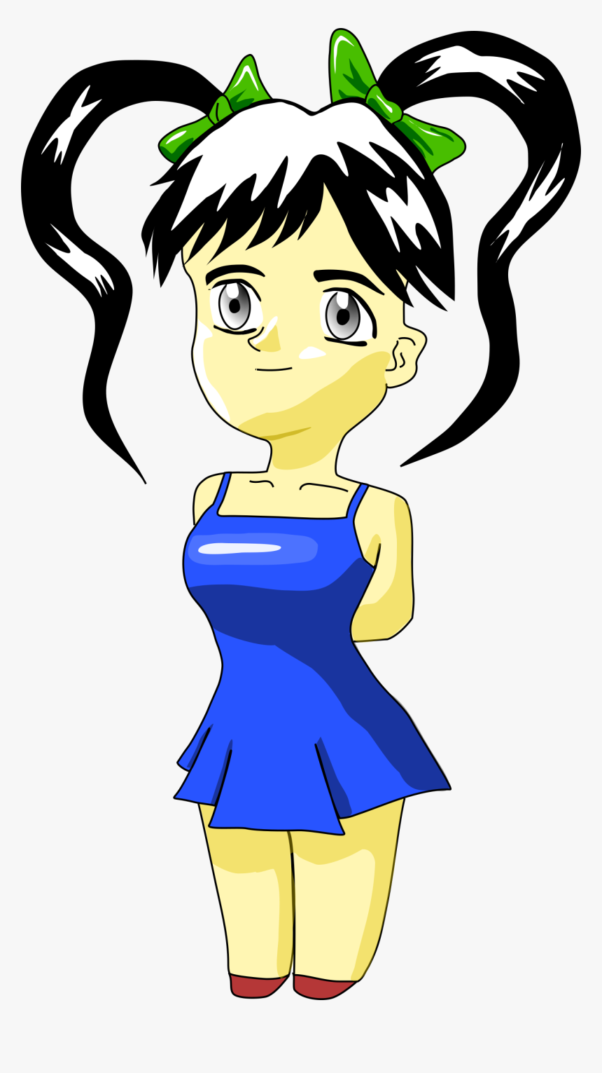 Chibi Character Clip Arts - Girl Tornado Clipart, HD Png Download