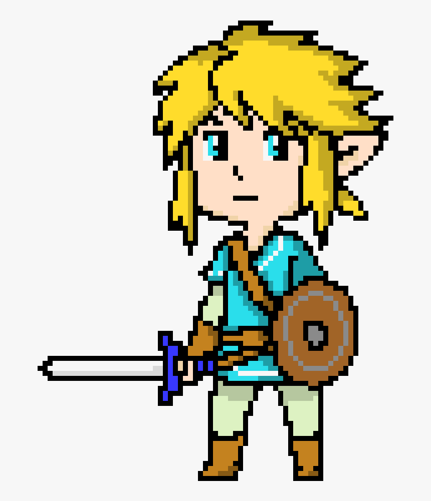 Breath Of The Wild Pixel Link - Link Breath Of The Wild Pixel Art, HD Png Download
