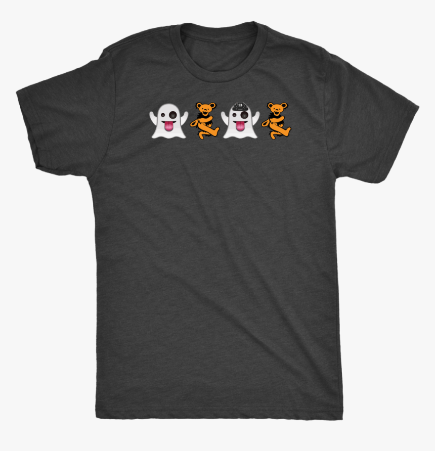 Adult Retro Ghost Bear Emojis Tri Blend T-shirt 
 Class - Your Girl My Girl, HD Png Download