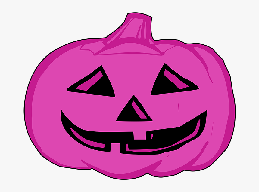 Lila Pumpkin Head - Jack O Lantern Outline Clipart, HD Png Download