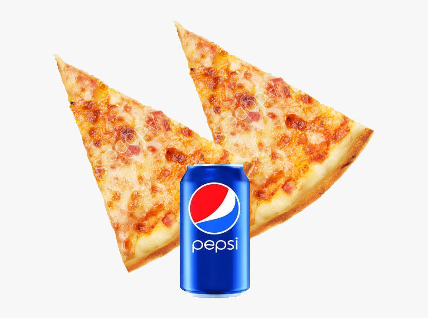 Transparent Pizza Slice Clipart Png - 2 Pizza Slice And Soda, Png Download