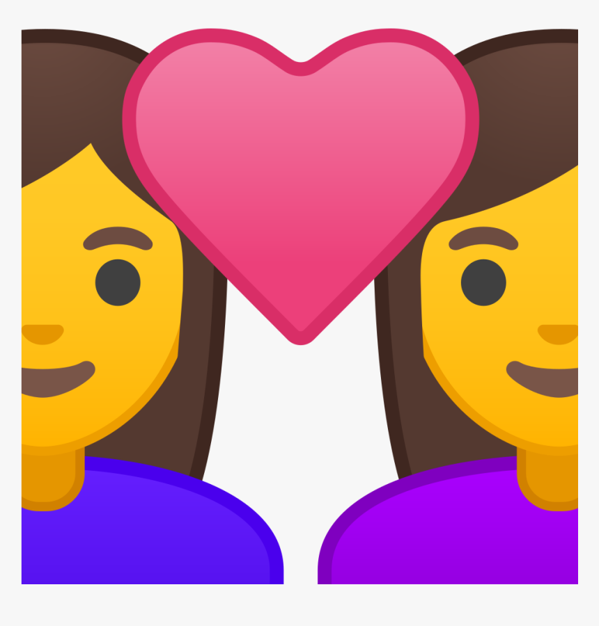 Noto Emoji Oreo 1f469 200d 2764 200d 1f469 - Couple With Heart Woman Man, HD Png Download