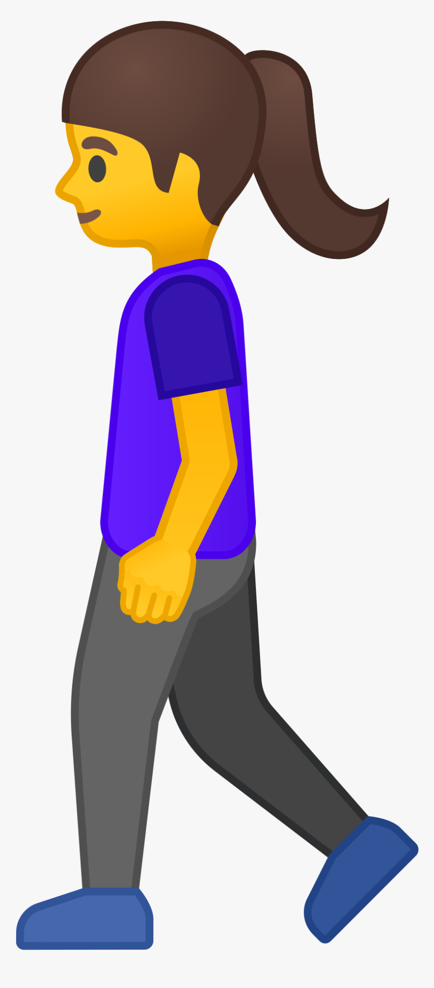 Transparent Girl Emoji Png Transparent Walking Emoji, Png Download