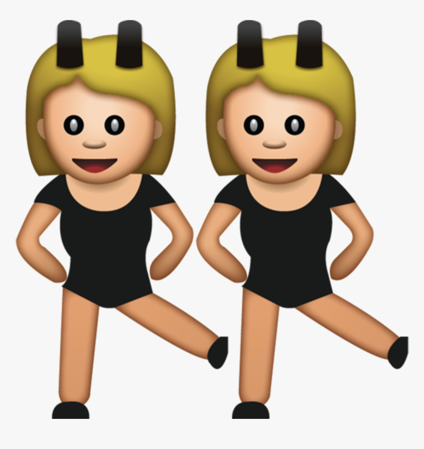 Dancing Girl Emoji Png - Dancing Girls Emoji Png, Transparent Png