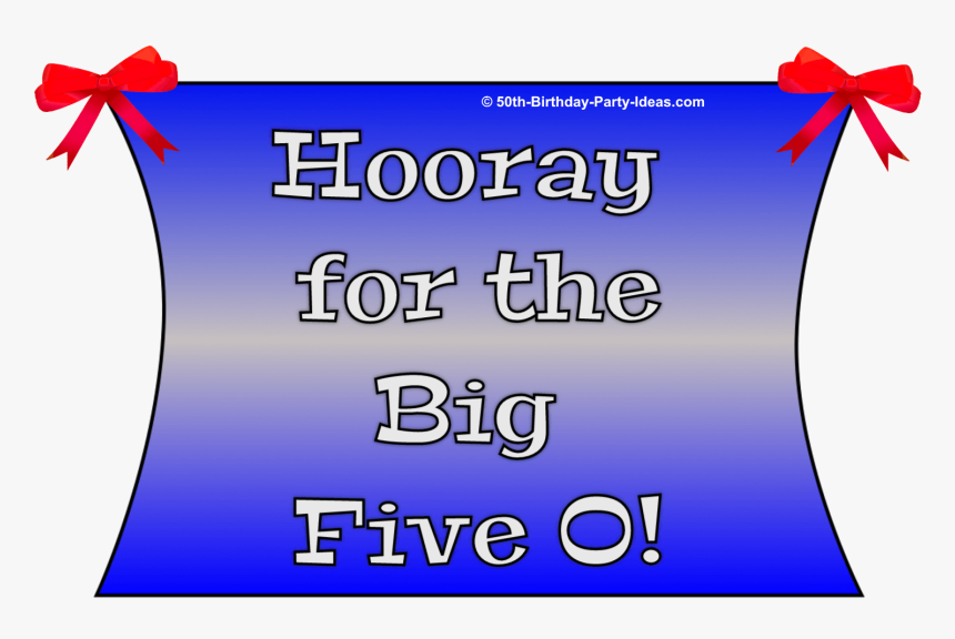 Five O Birthday Banner, HD Png Download