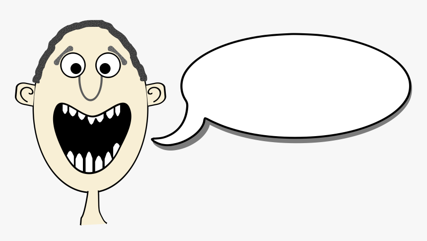 Transparent Bubble Clip Art - Cartoon With Speech Bubbles, HD Png Download