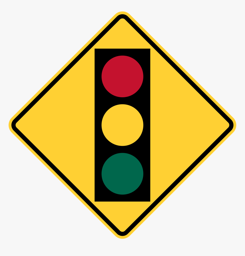 Traffic Lights Ahead Tha T-9 - Does The Road Sign With Traffic Light Mean, HD Png Download