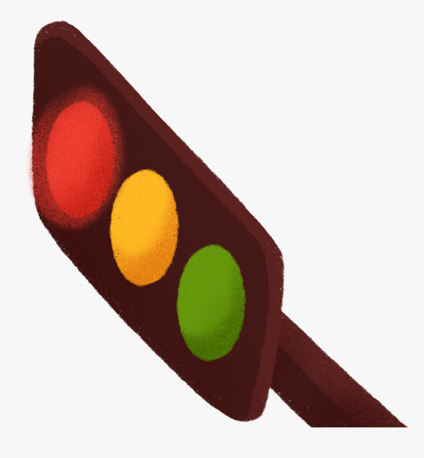 Cartoon Creative Traffic Light Indicator Png And Psd - Traffic Light, Transparent Png