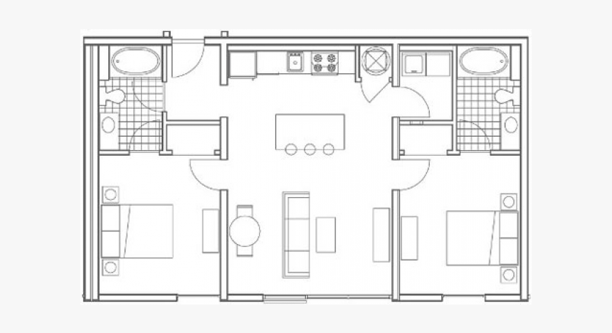 0 For The B2 Oliver Floor Plan - Technical Drawing, HD Png Download