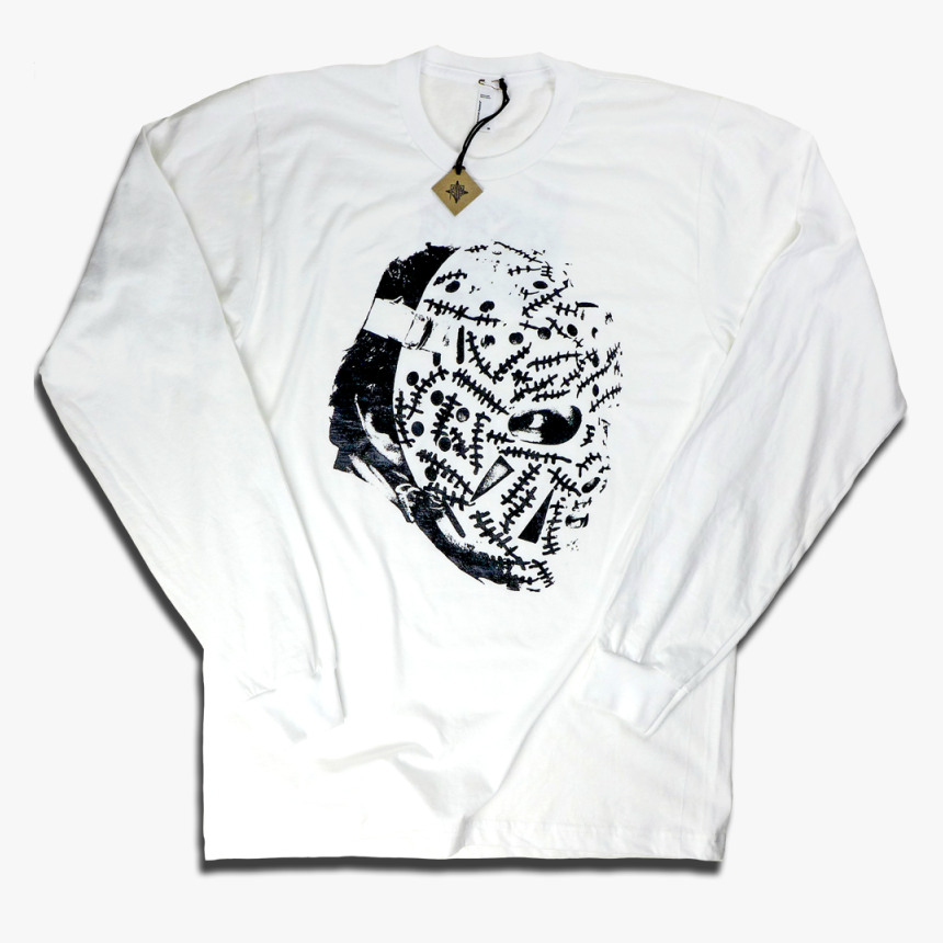 Image Of Gerry Cheevers Leatherface - Long-sleeved T-shirt, HD Png Download