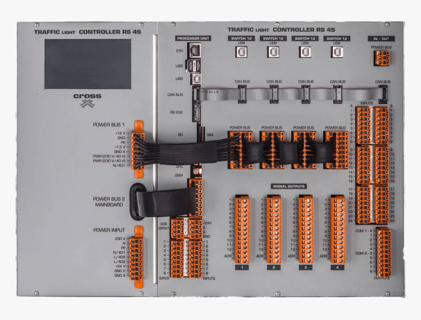 Traffic Light Controller Cross Rs 4s - Electronics, HD Png Download