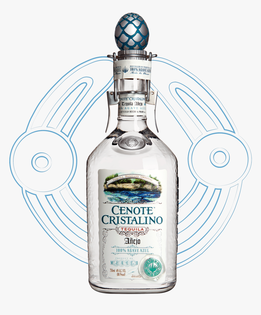 Cristalino - Cenote Cristalino Anejo Tequila, HD Png Download