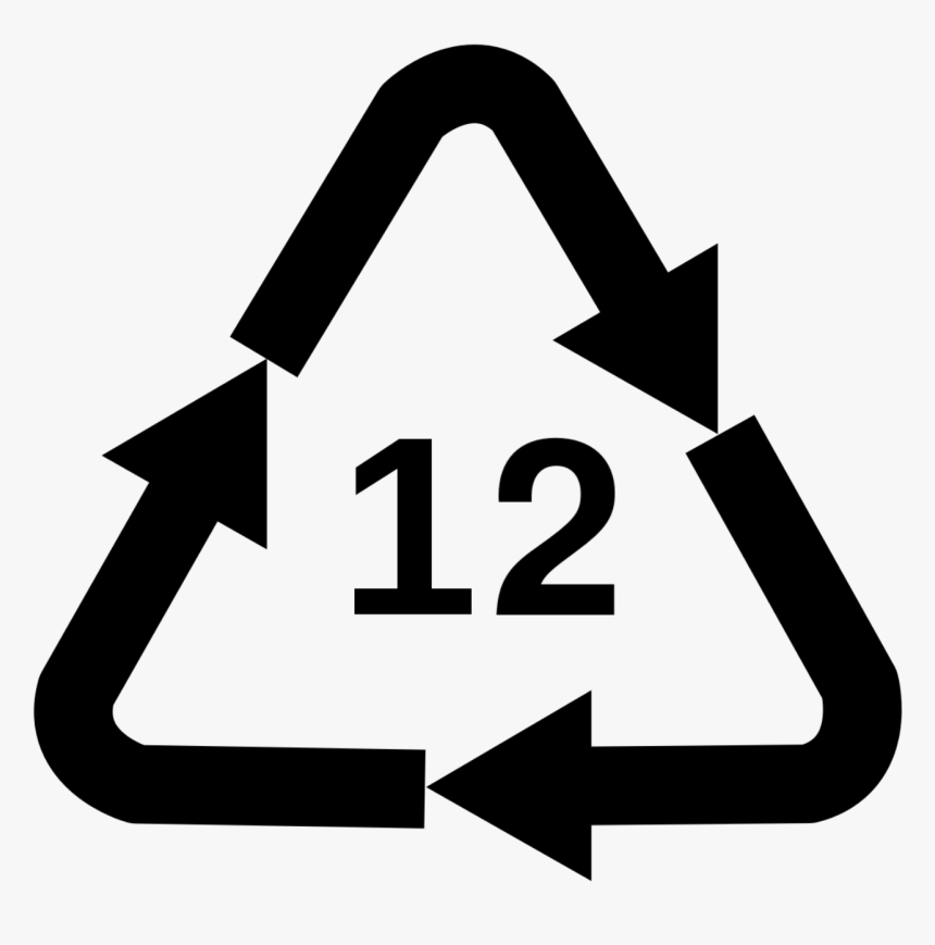 File - Recycle-12 - Acrylonitrile Butadiene Styrene Symbol, HD Png Download