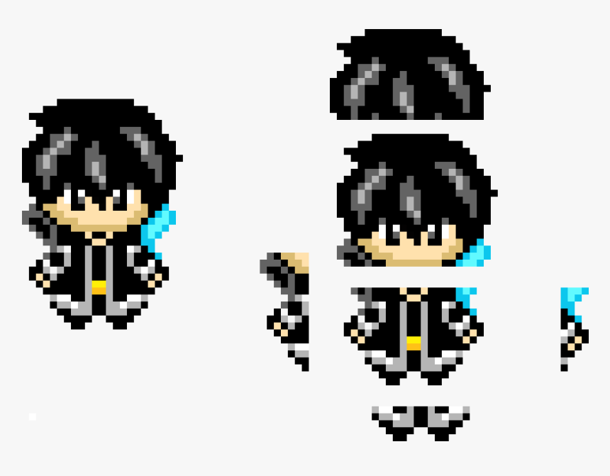 Kirito Pixel Art, HD Png Download