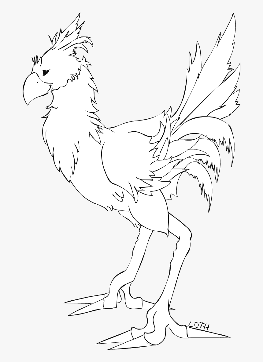 Chocobo Lines - Chicken, HD Png Download