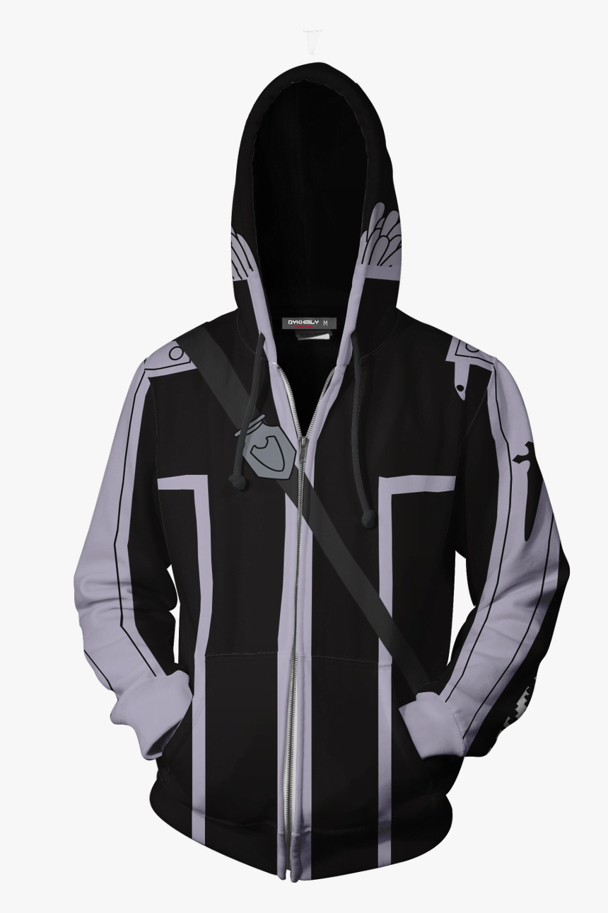 Sword Art Online Kirito Cosplay Zip Up Hoodie Jacket - Trump Hoodie, HD Png Download