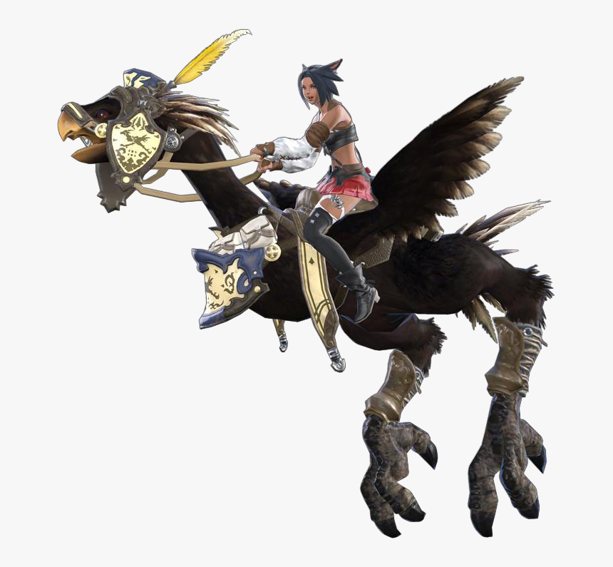 Black Chocobo Art, HD Png Download
