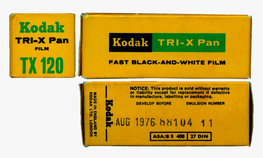 Kodak Tx 120 Ex 1975 - Kodak, HD Png Download